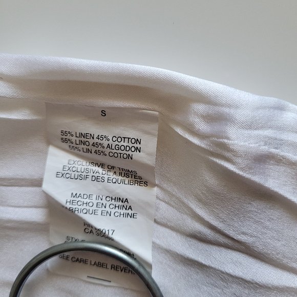 BEBE White summer dress with embroidered front panel - Picture 7 of 9